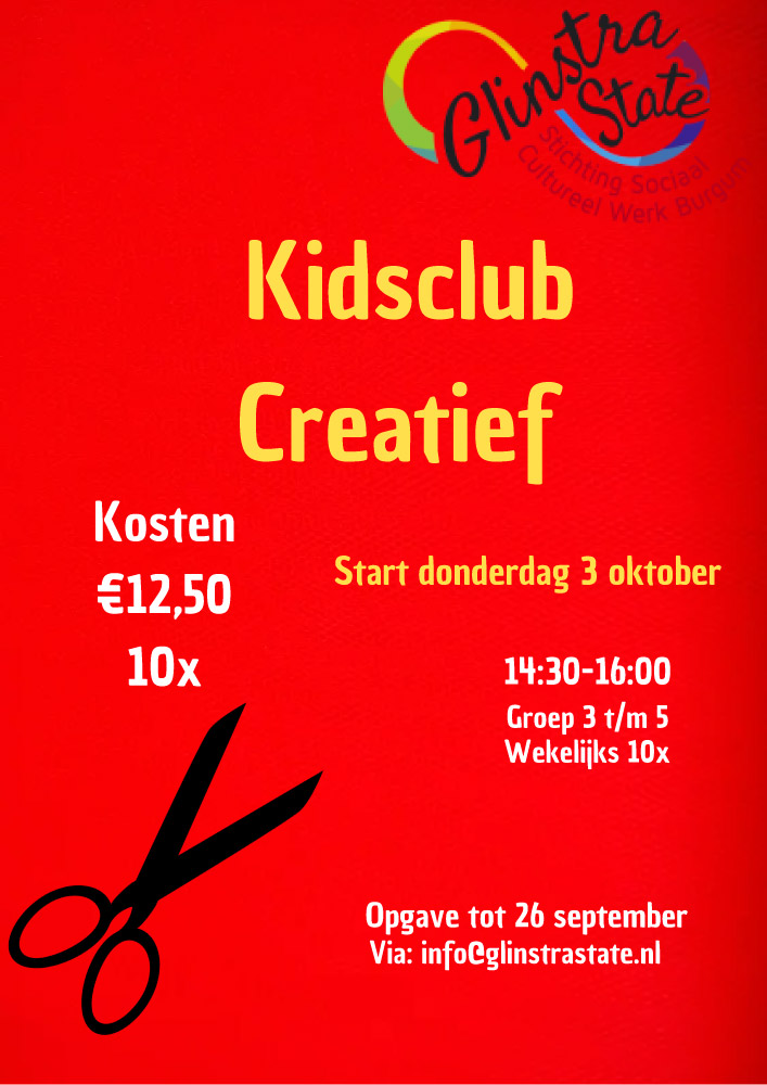 Kidsclub Creatief 2024 goede flyer